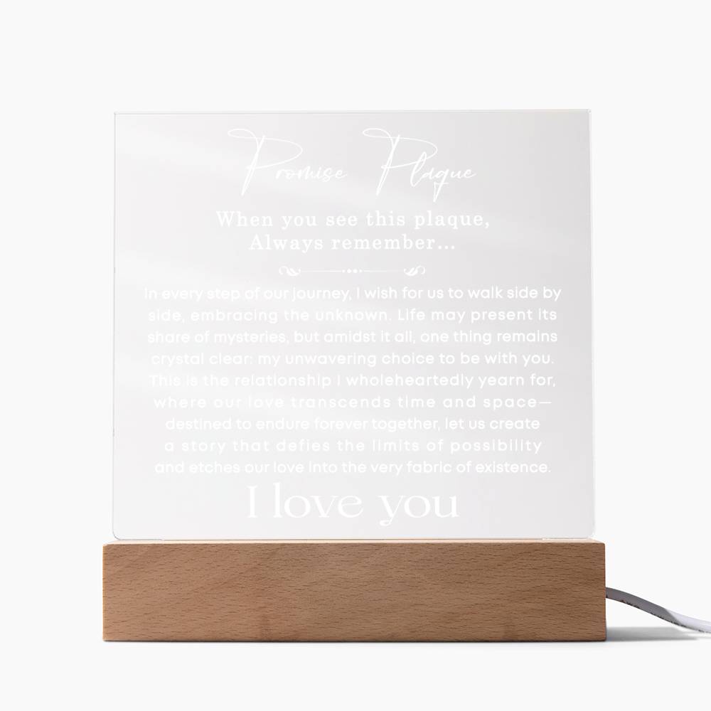 0106 Promise Plaque