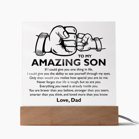 to my son love dad