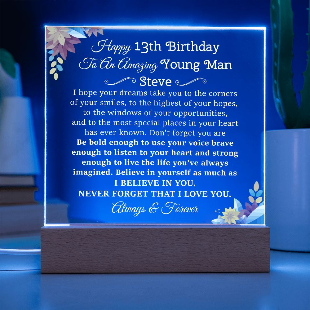 13th birthday young mman