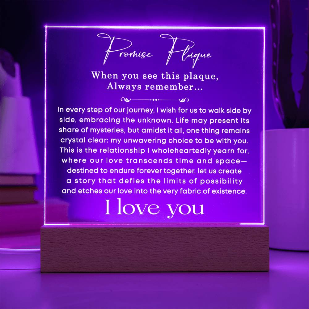 0106 Promise Plaque