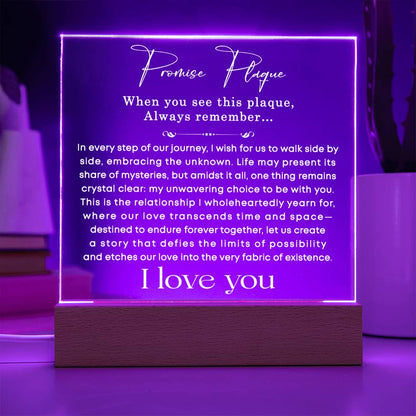 0106 Promise Plaque