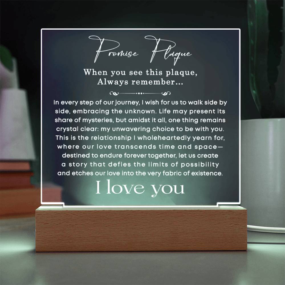 0106 Promise Plaque