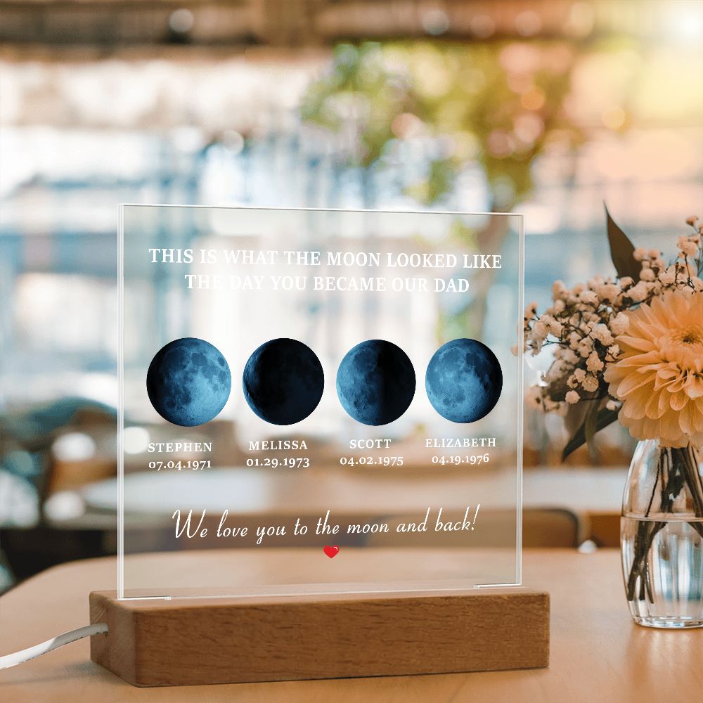 Melisa to Dad moon personalized