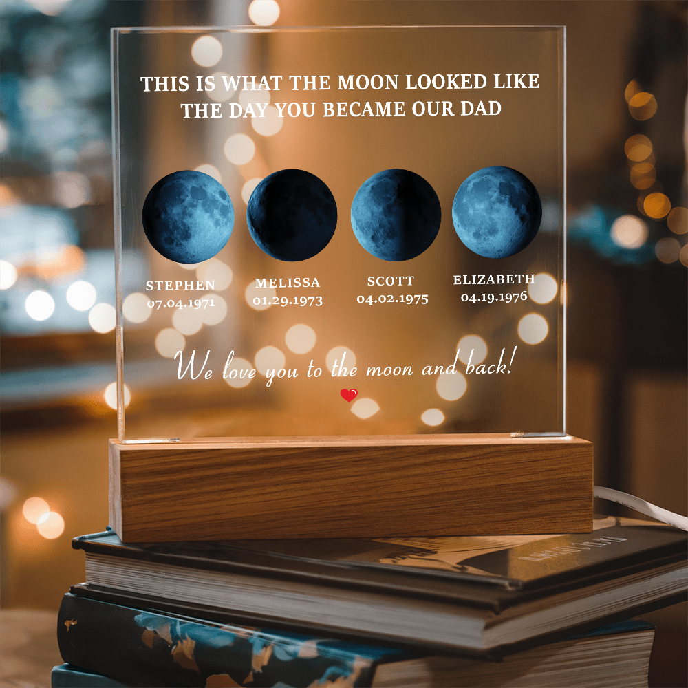 Melisa to Dad moon personalized