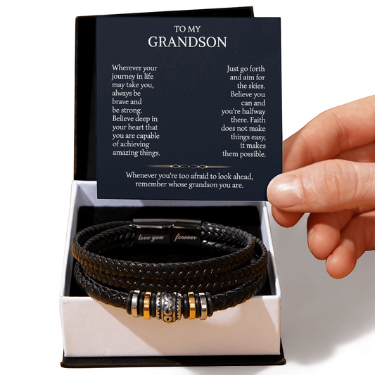 Grandson- love you bracelet