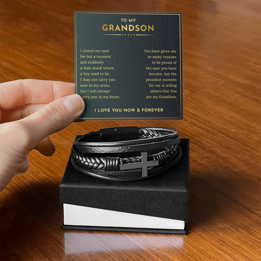 Grandson- Cross bracelet