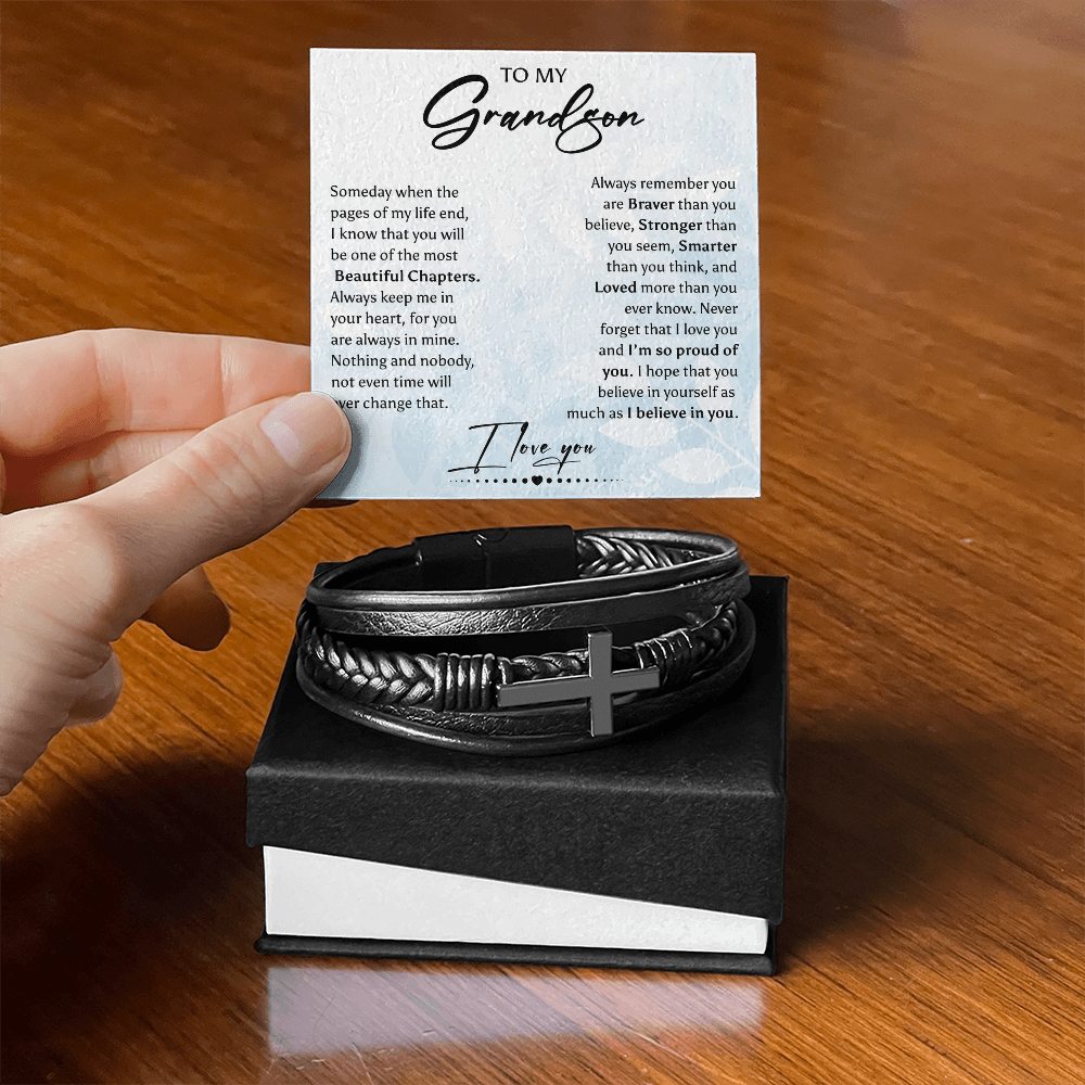 Grandson- Cross bracelet
