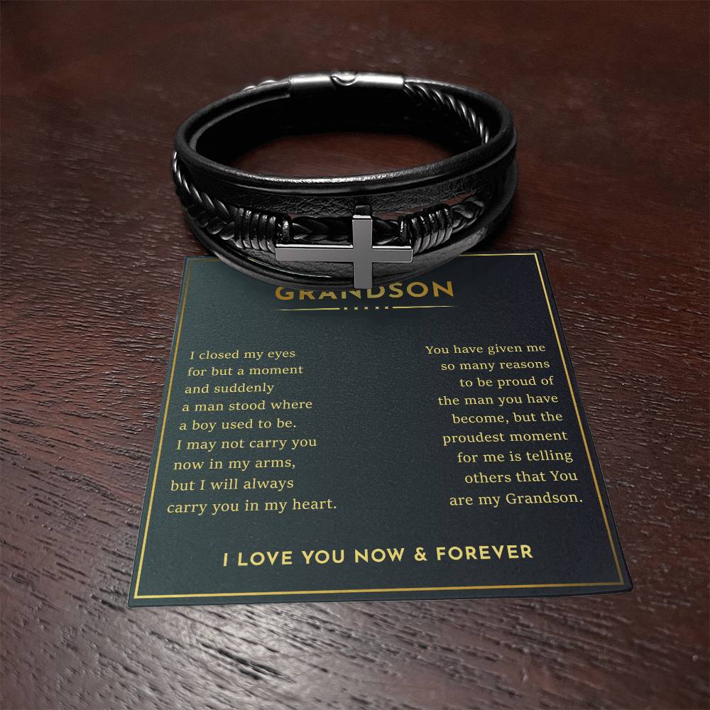 Grandson- Cross bracelet