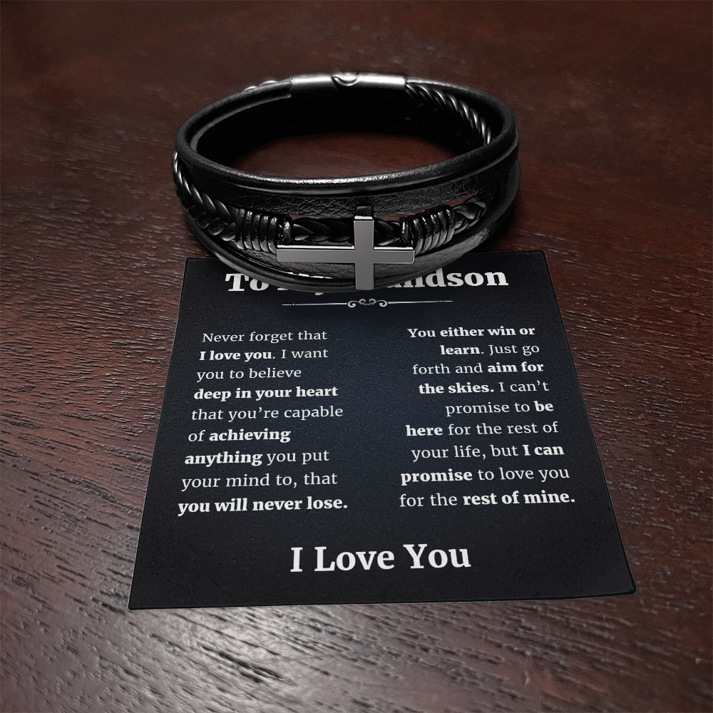 To My Grandson Bracelet