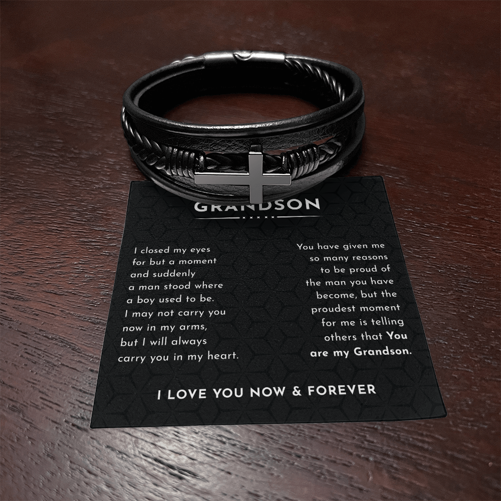 To My Grandson bracelet