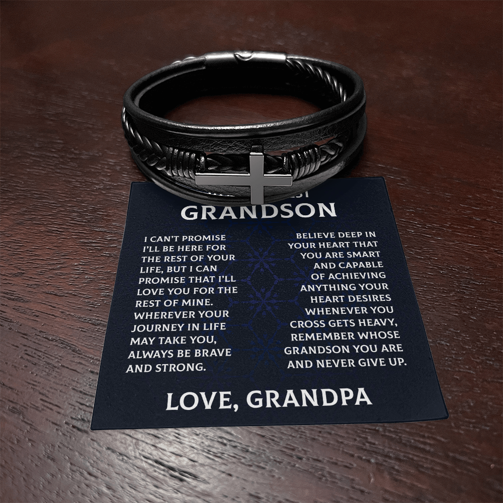 Dearest Grandson Bracelet from Grandpa