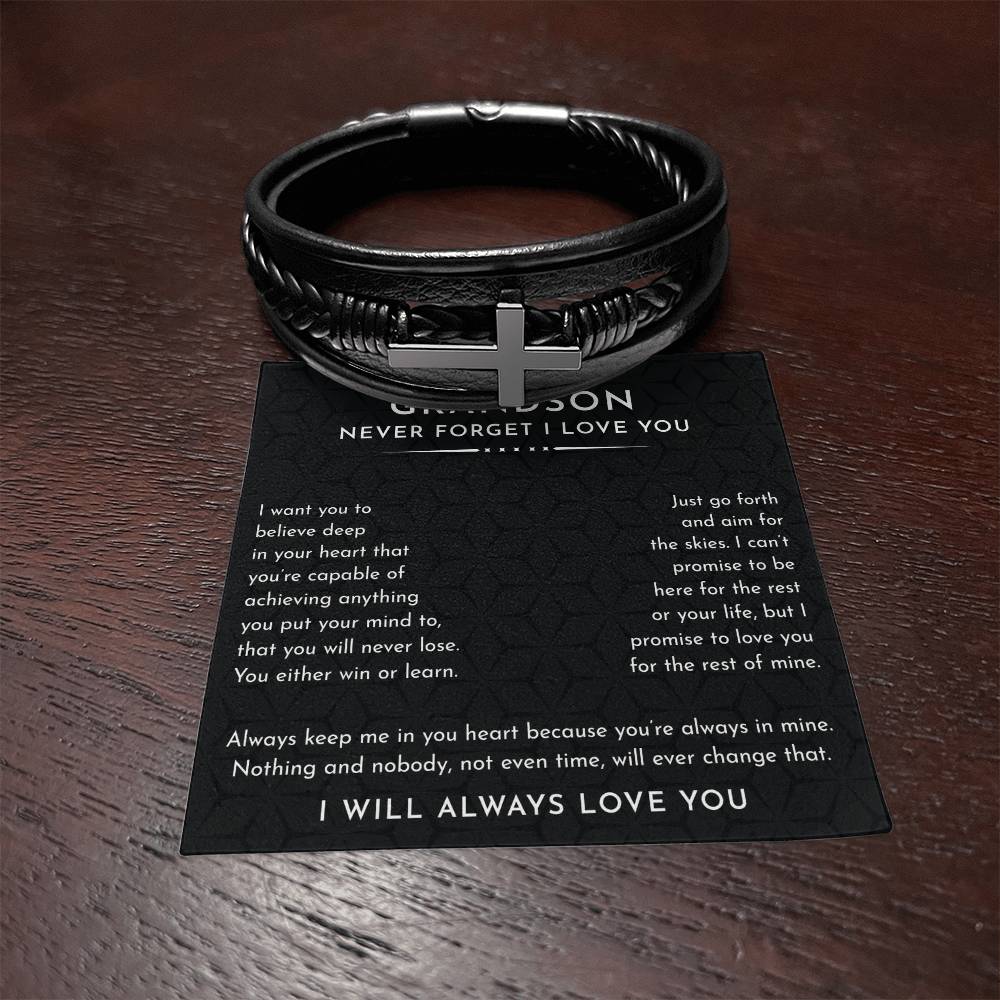 Grandson- Cross Bracelet