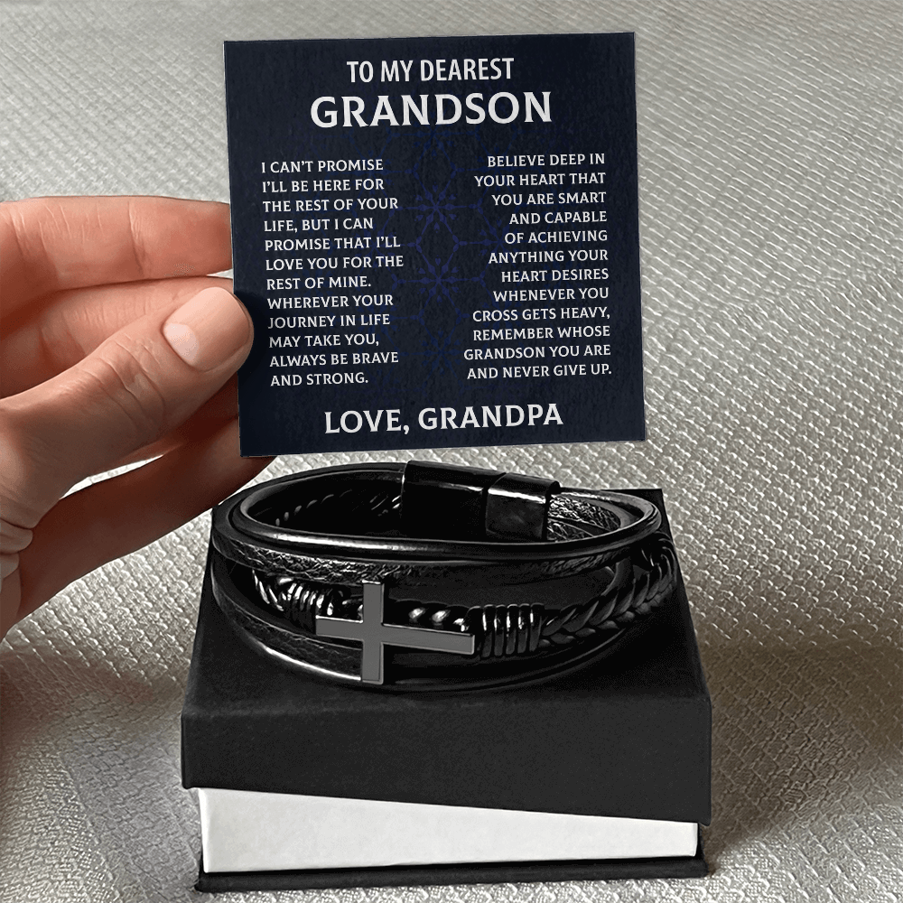 Dearest Grandson Bracelet from Grandpa