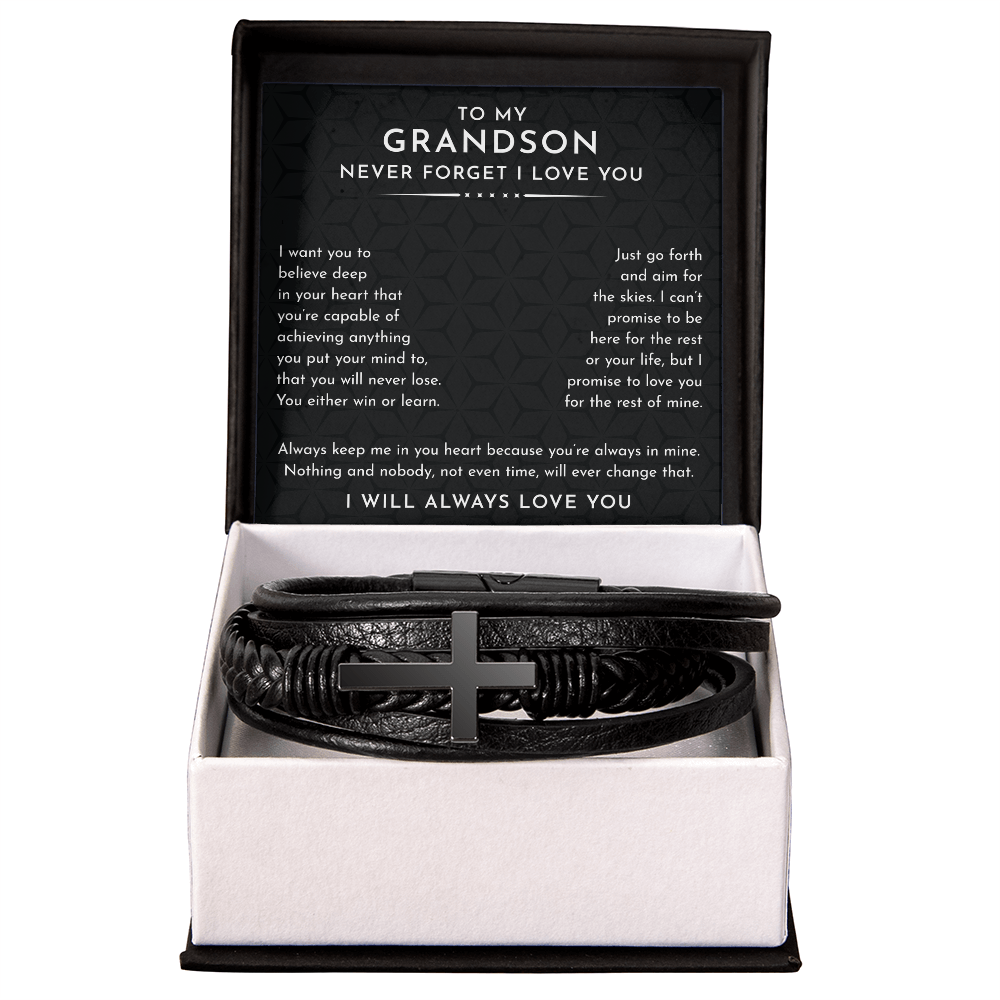 Grandson- Cross Bracelet
