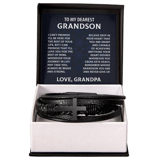 Dearest Grandson Bracelet from Grandpa