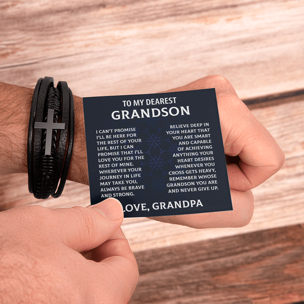 Dearest Grandson Bracelet from Grandpa