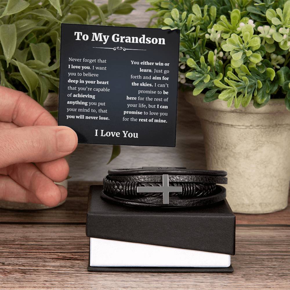 To My Grandson Bracelet