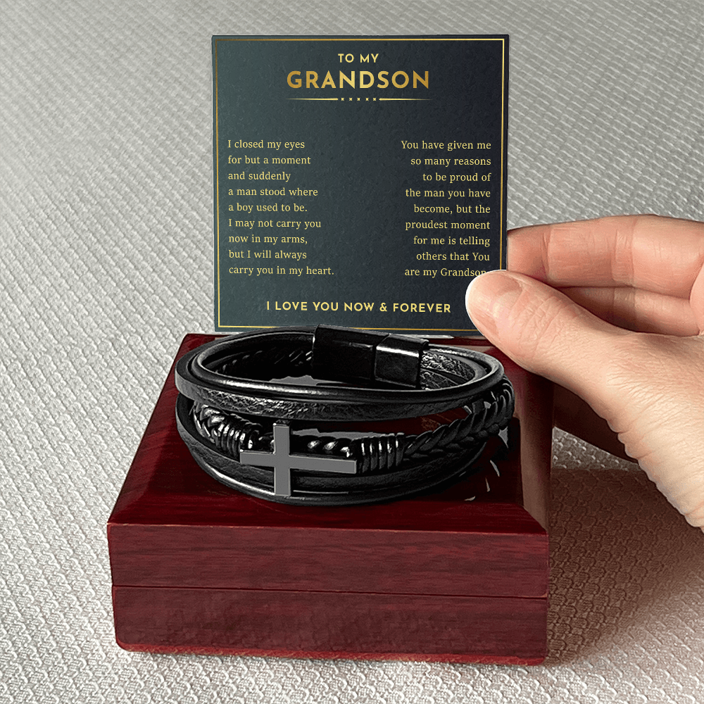 Grandson- Cross bracelet