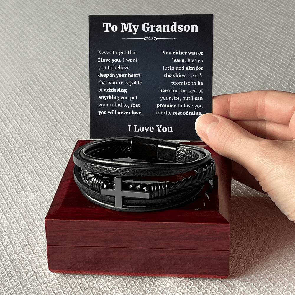 To My Grandson Bracelet