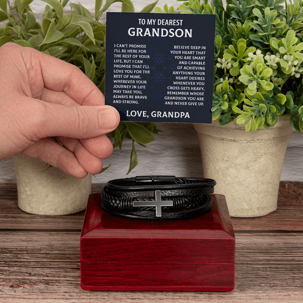 Dearest Grandson Bracelet from Grandpa