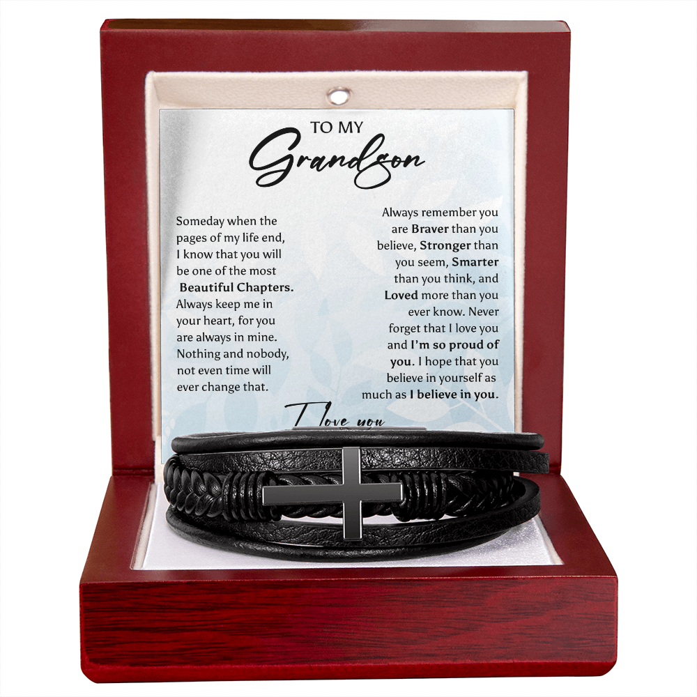 Grandson- Cross bracelet