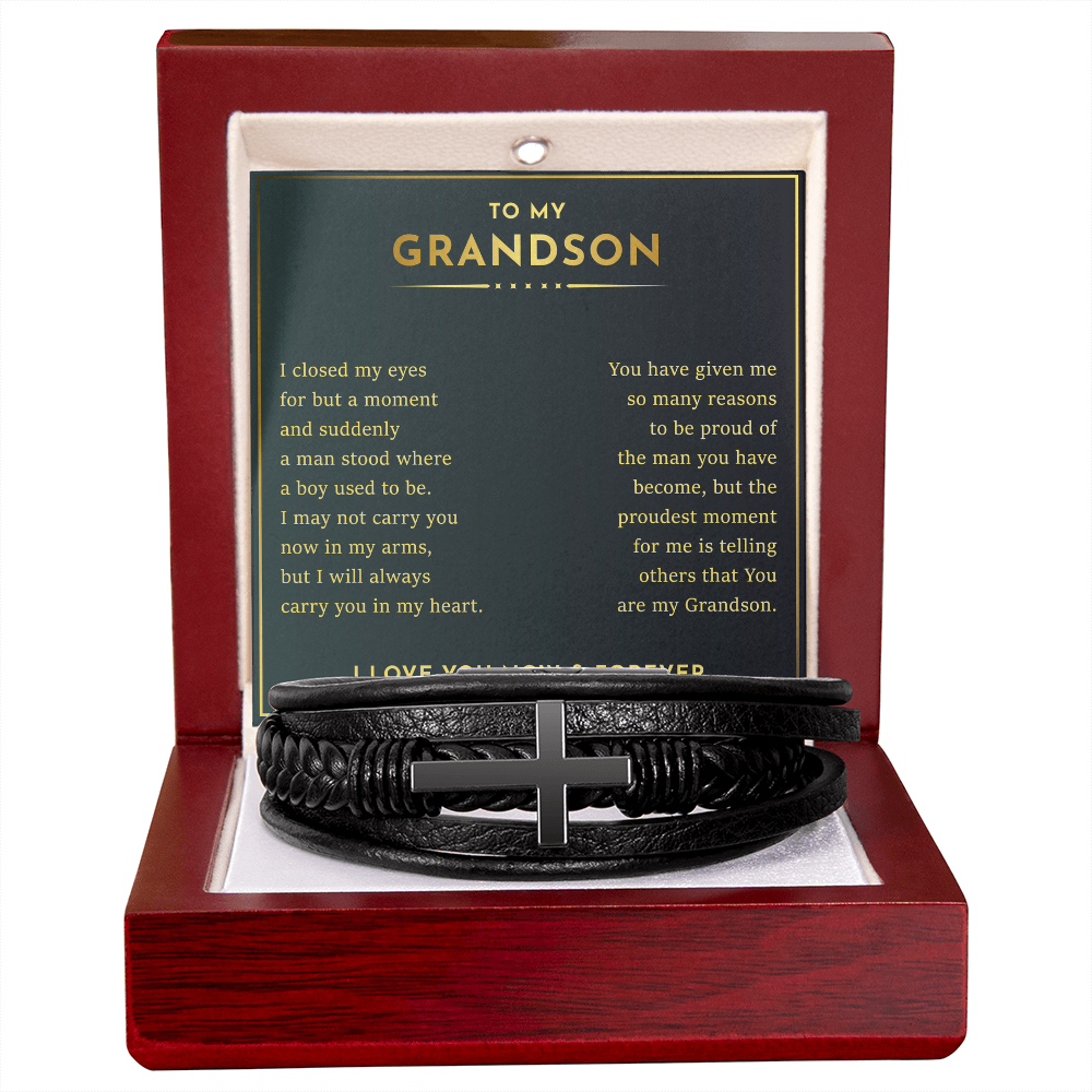 Grandson- Cross bracelet