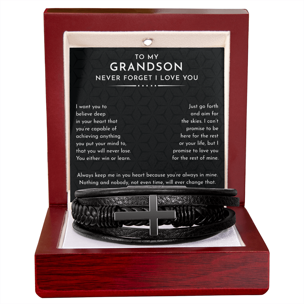 Grandson- Cross Bracelet