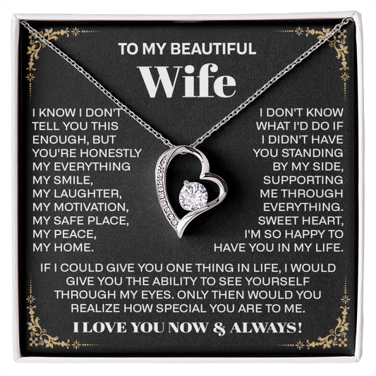 to my beautiful wife