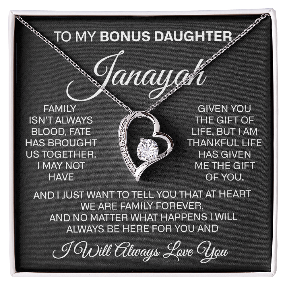 to my bounus daughter janayah