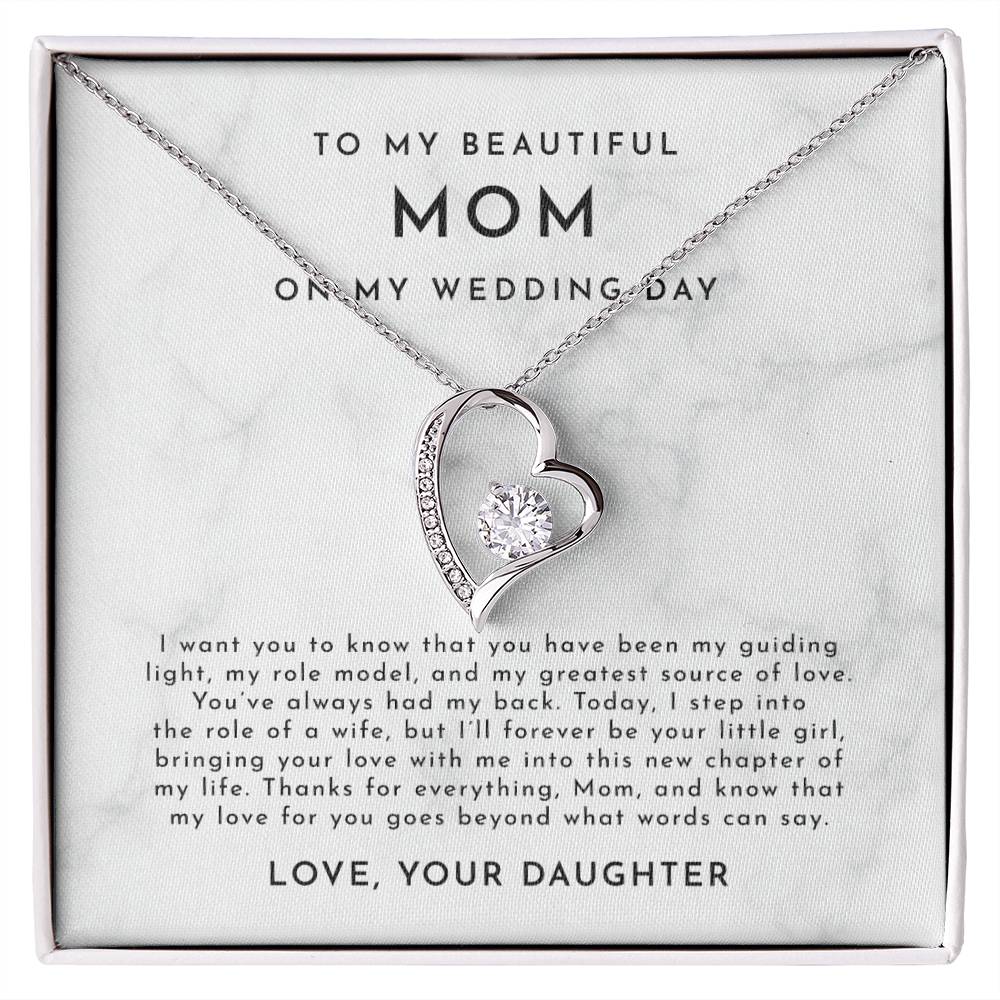 Mother Of The Bride Gift, To Mom From Daughter Gift, To My Mom On My Wedding Day Gift, Mother Of The Bride Gift Ideas, For My Mom Necklace