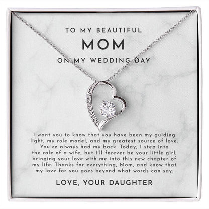 Mother Of The Bride Gift, To Mom From Daughter Gift, To My Mom On My Wedding Day Gift, Mother Of The Bride Gift Ideas, For My Mom Necklace