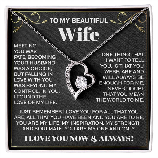 to my beautiful wife