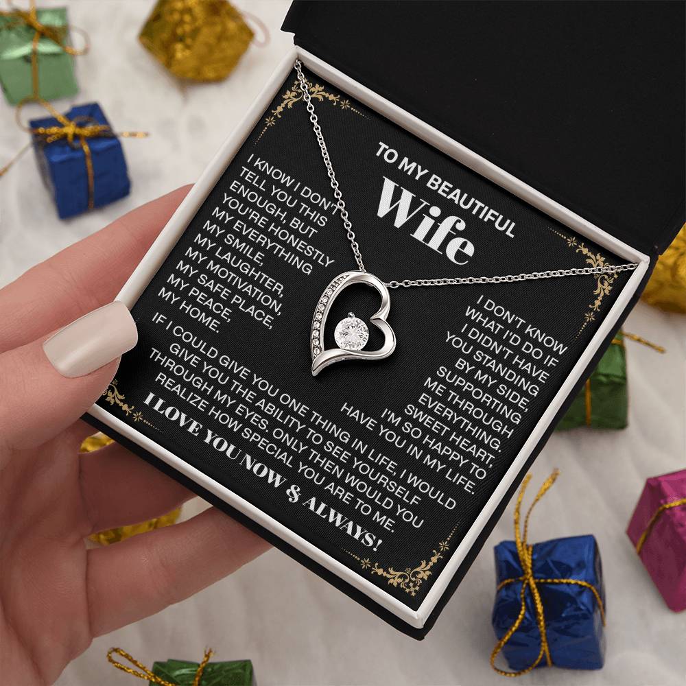 to my beautiful wife