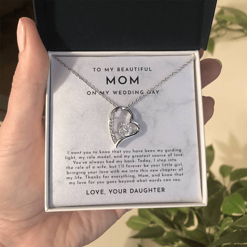 Mother Of The Bride Gift, To Mom From Daughter Gift, To My Mom On My Wedding Day Gift, Mother Of The Bride Gift Ideas, For My Mom Necklace