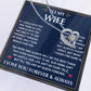 1. to my wife