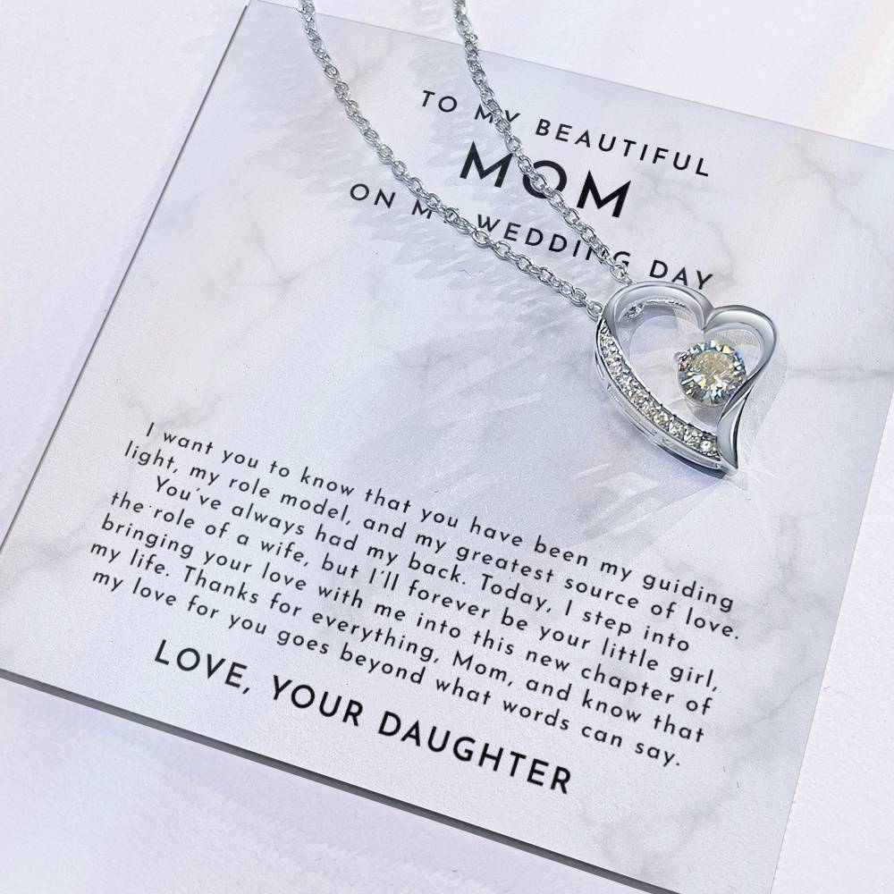 Mother Of The Bride Gift, To Mom From Daughter Gift, To My Mom On My Wedding Day Gift, Mother Of The Bride Gift Ideas, For My Mom Necklace