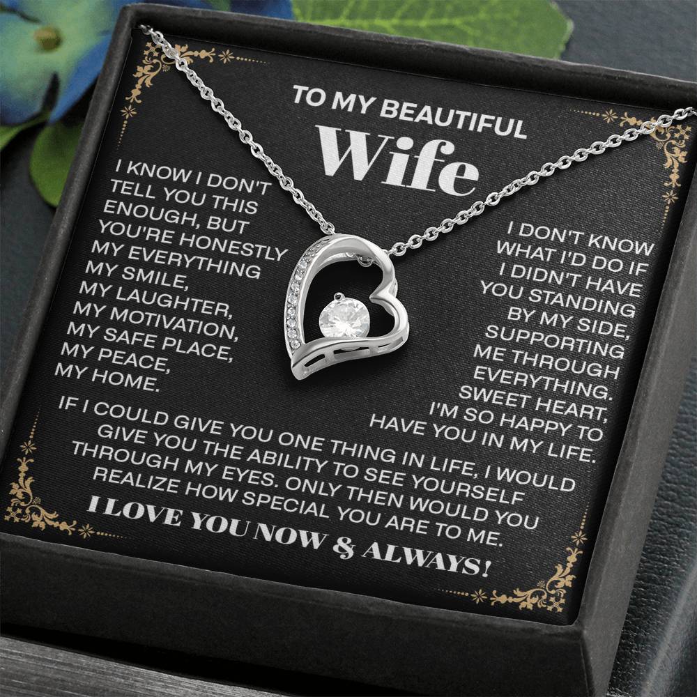 to my beautiful wife
