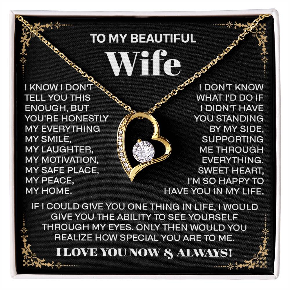 to my beautiful wife