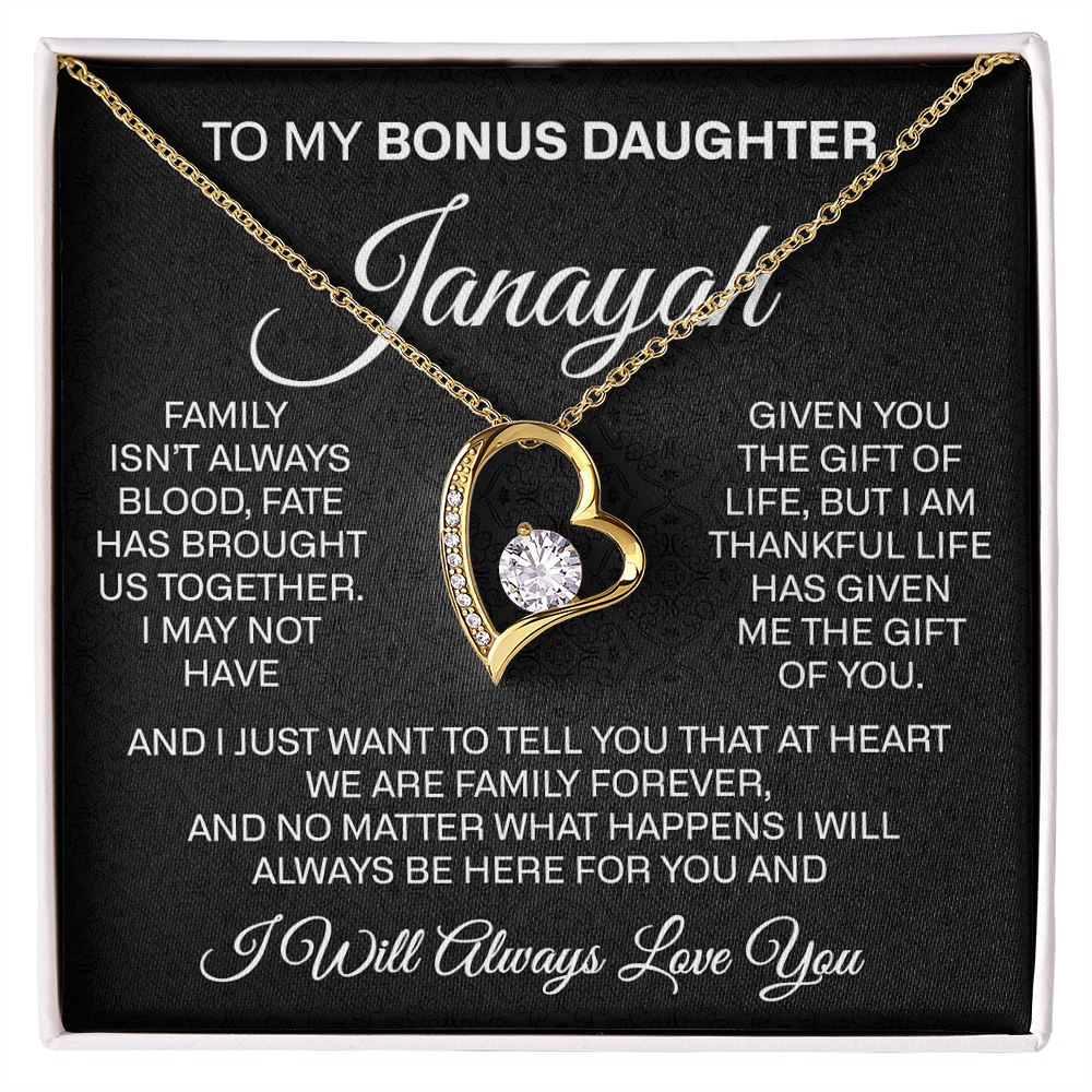 to my bounus daughter janayah