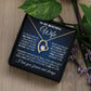 To My Wife Necklace From Husband Forever Love Necklace
