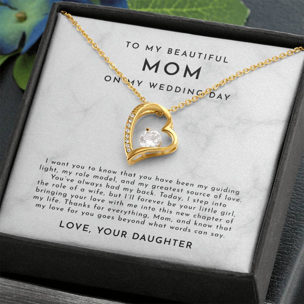 Mother Of The Bride Gift, To Mom From Daughter Gift, To My Mom On My Wedding Day Gift, Mother Of The Bride Gift Ideas, For My Mom Necklace