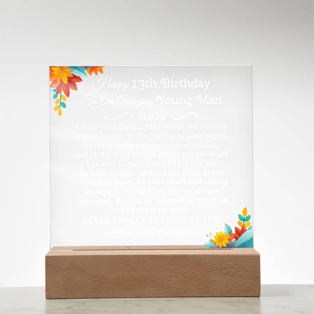 13th birthday young mman