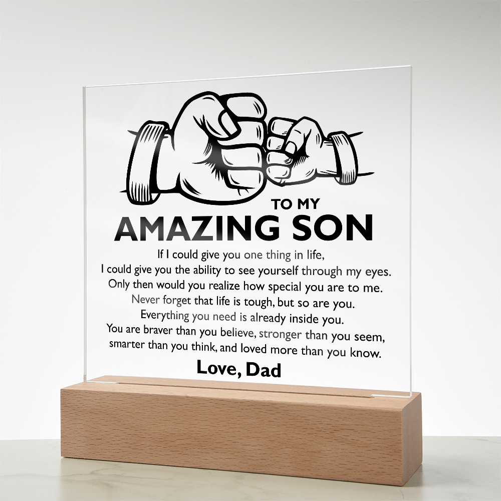 to my son love dad