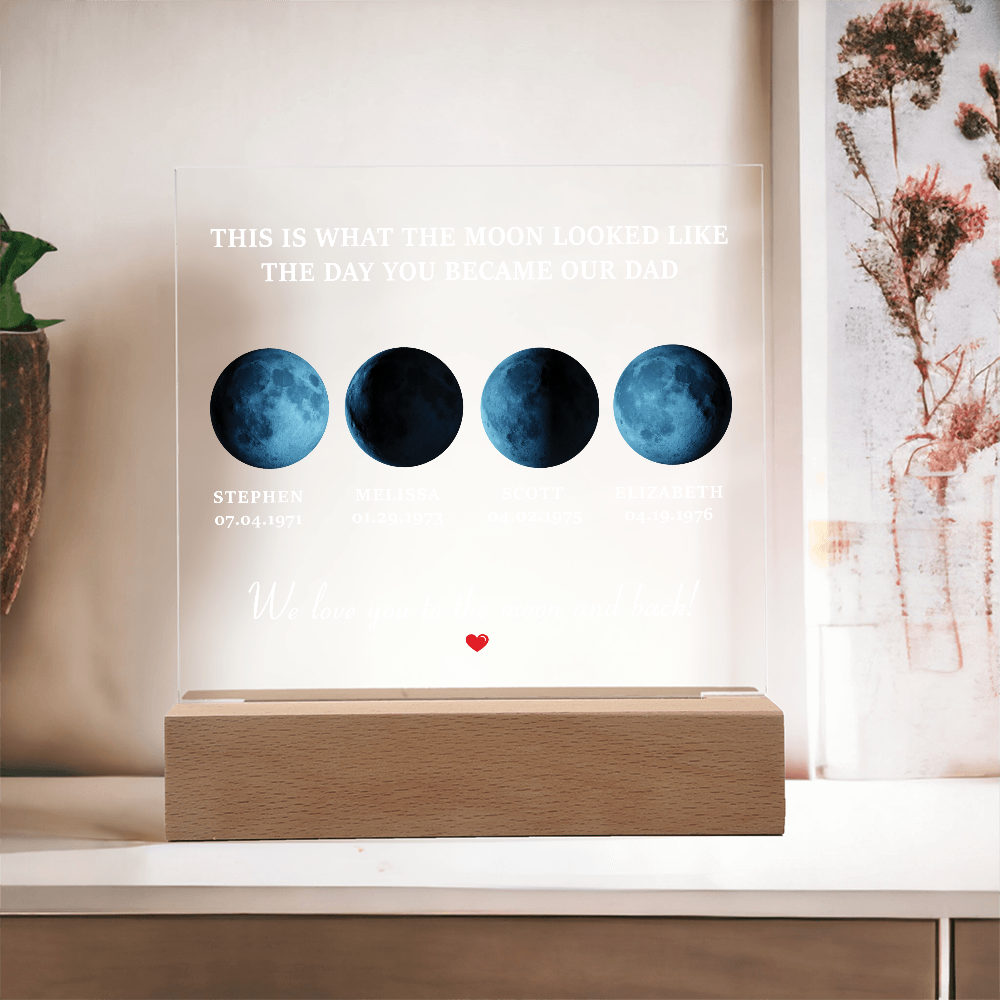 Melisa to Dad moon personalized