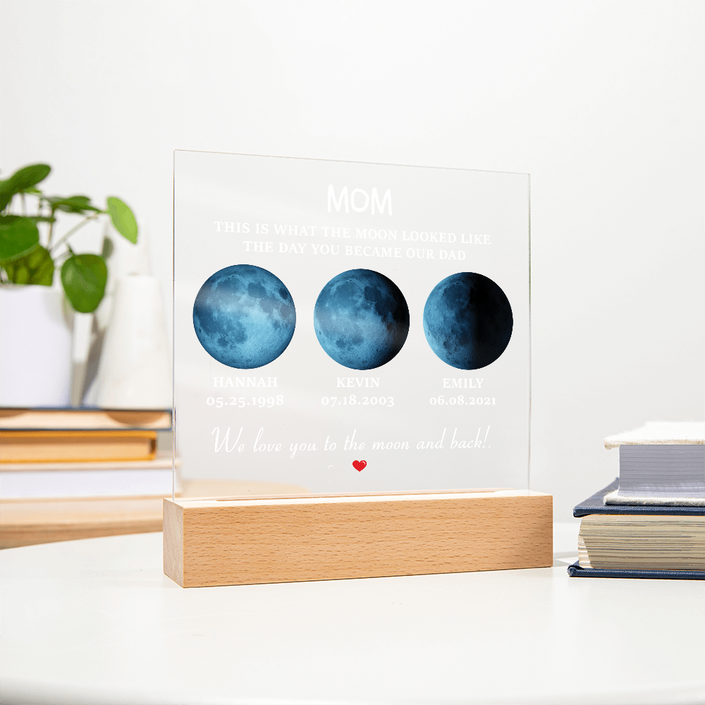 mom acrylic square mom personalized