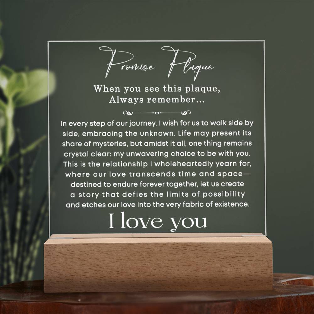 0106 Promise Plaque