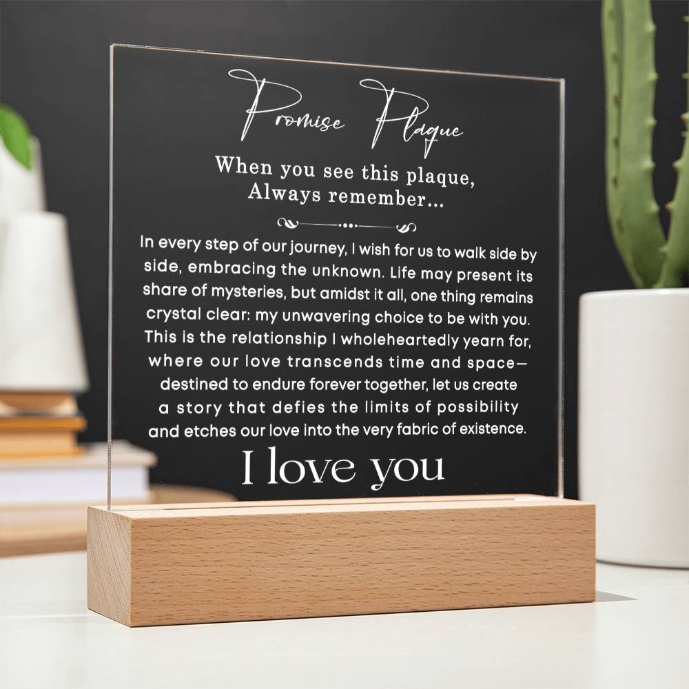 0106 Promise Plaque