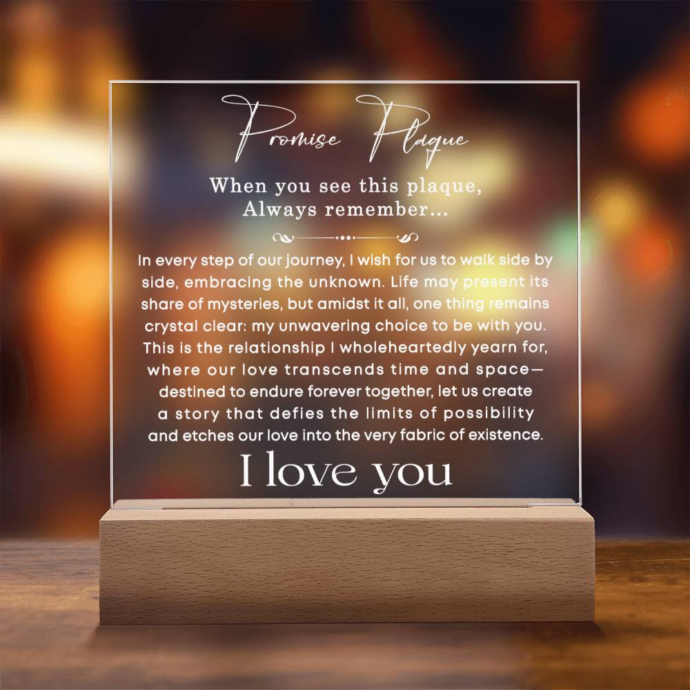 0106 Promise Plaque