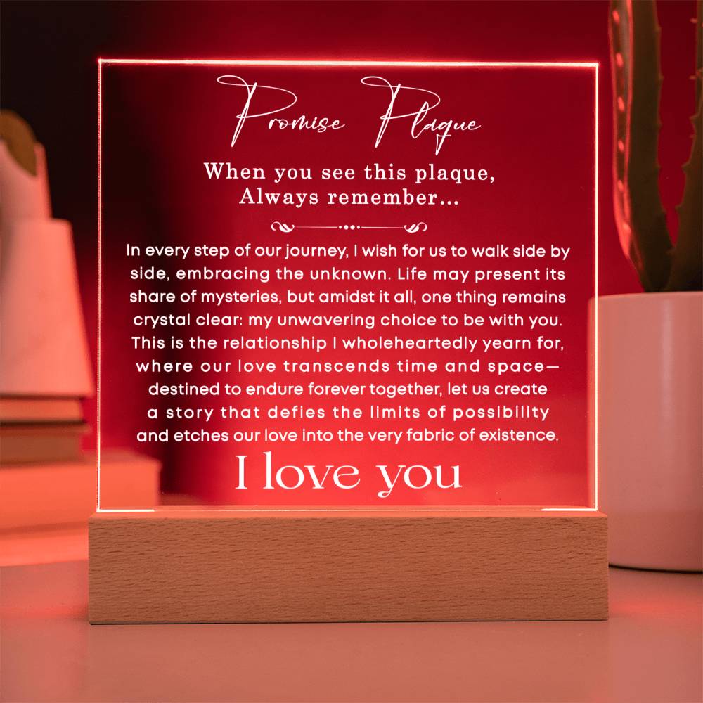 0106 Promise Plaque