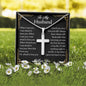 husband cross necklace
